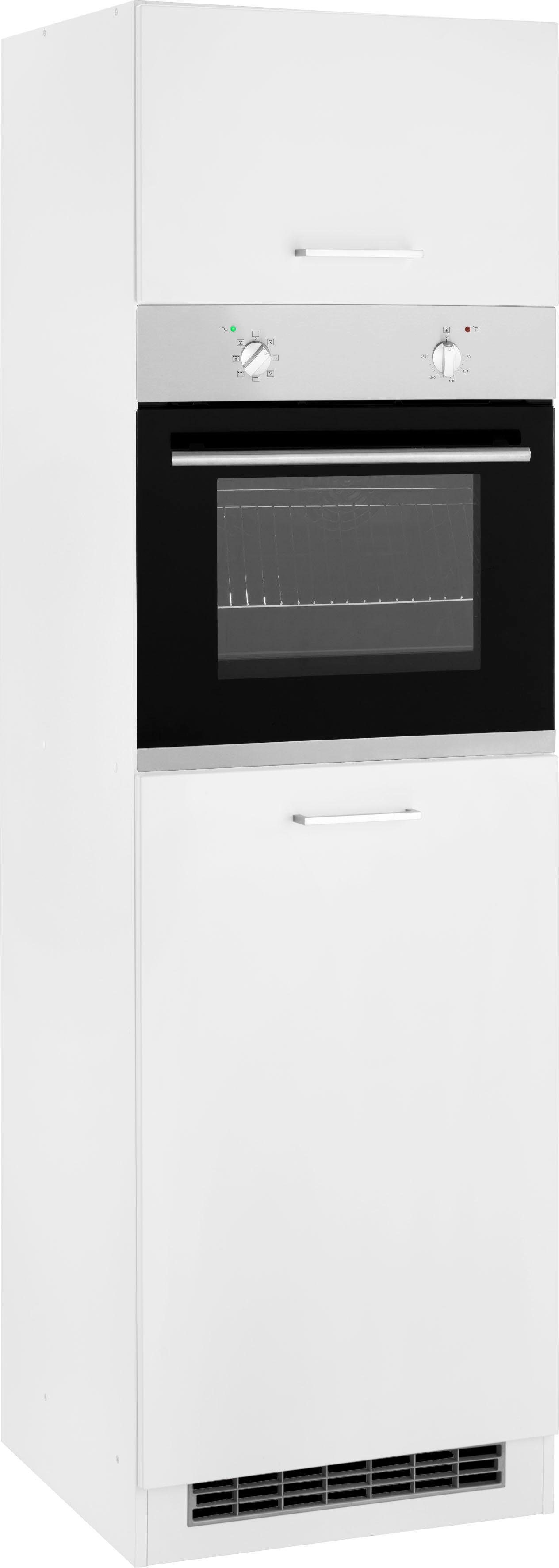HELD MÖBEL Backofen/Kühlumbauschrank Kehl für Einbaukühlschrank, Nischenhöhe 88cm weiß | weiß | Kühlschrankumbauschränke