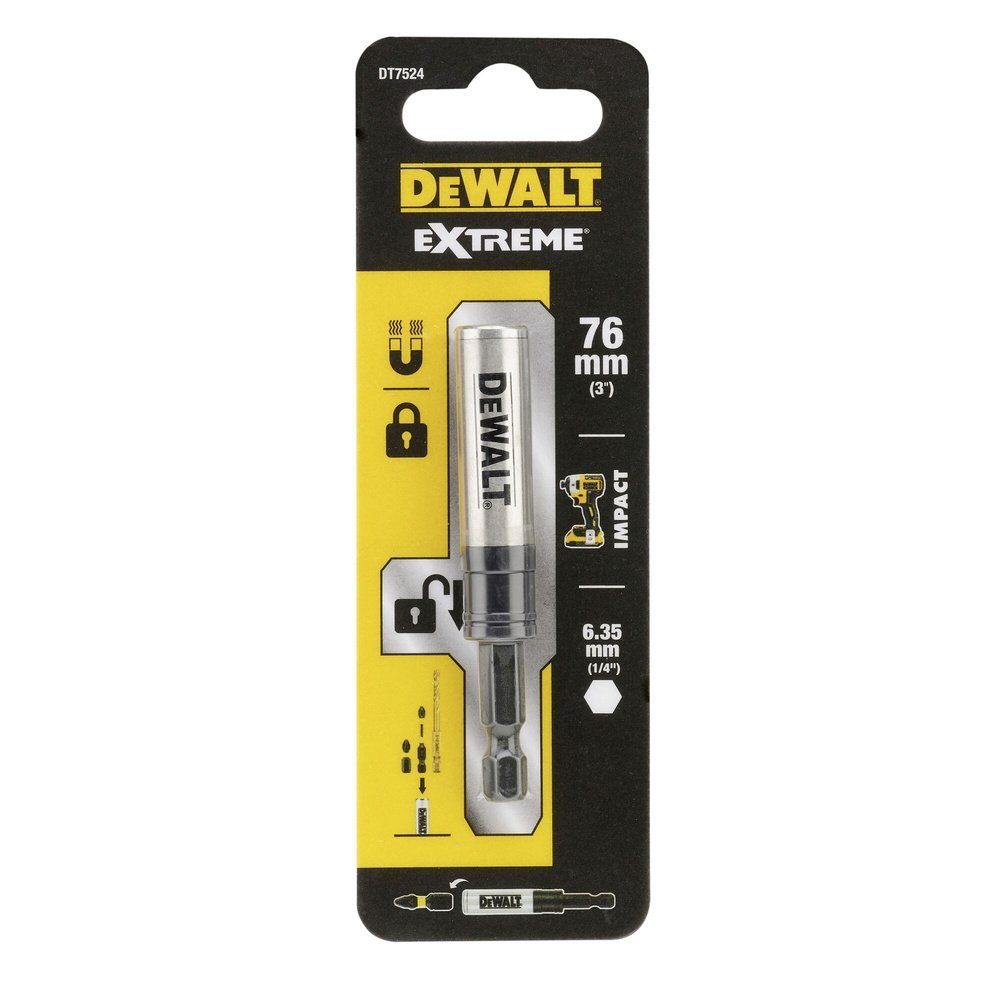 DeWalt Bithalter DEWALT Magnet-Bithalter 76 mm 1/4" (6.3 mm)