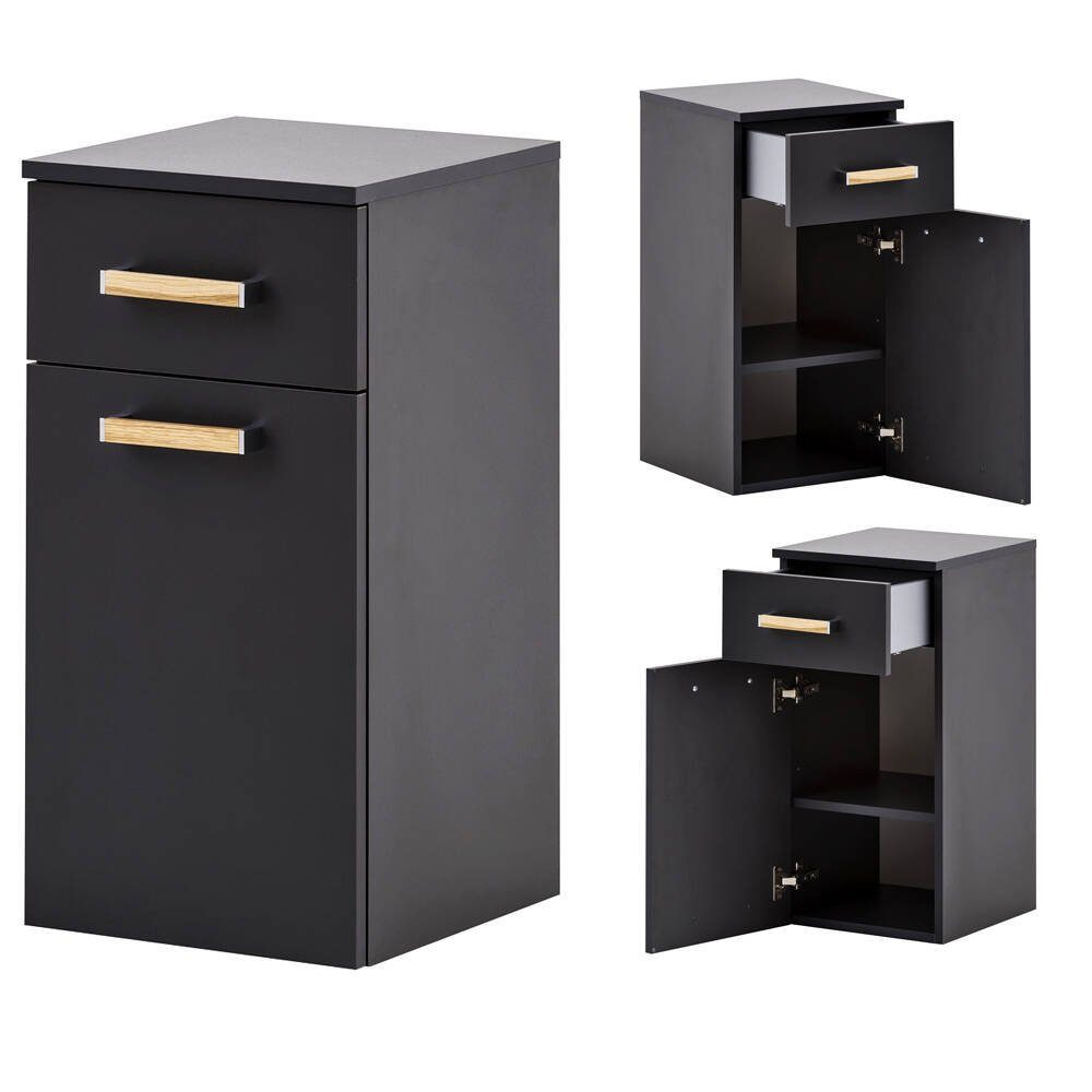 Lomadox Badmöbel-Set »Dabo-04«, (4-St., 4-tlg), mit Keramik Waschtisch