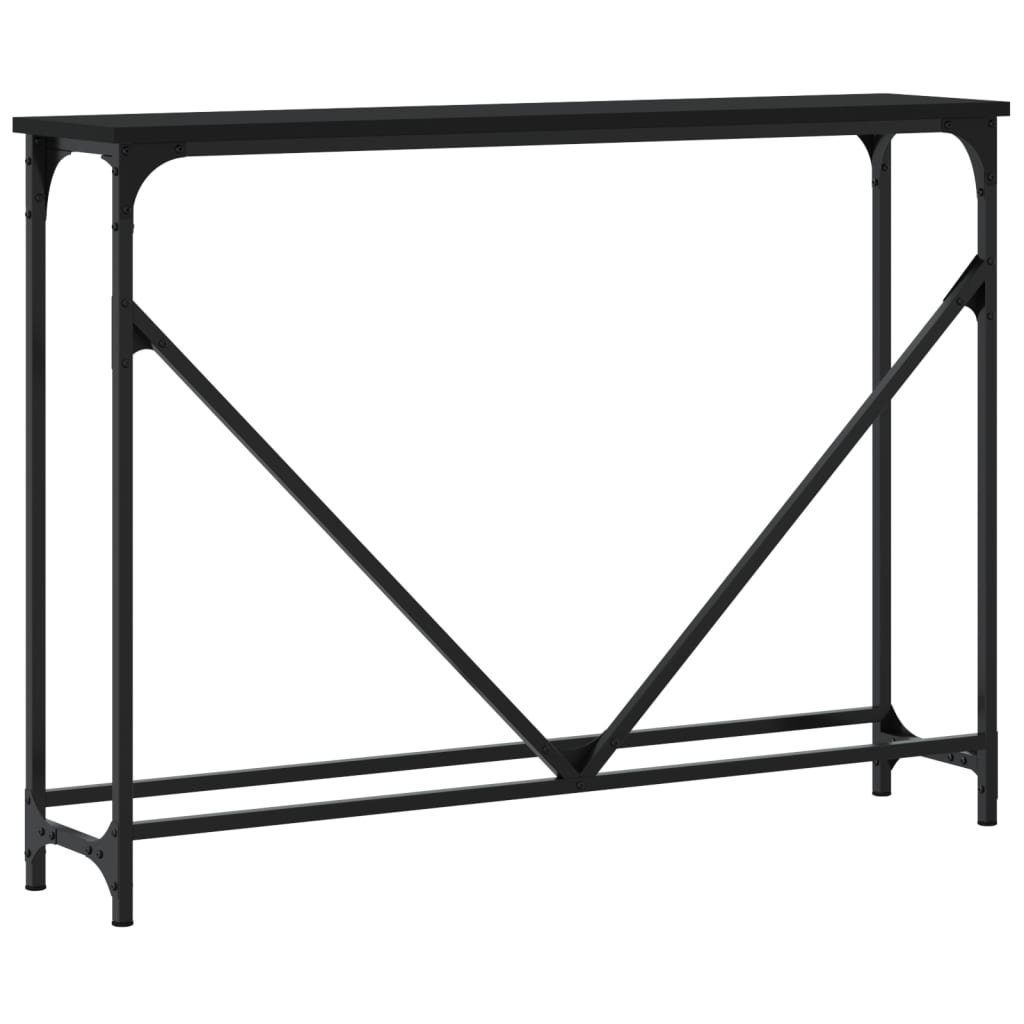 Holzwerkstoff Beistelltisch 102x22,5x75 cm Schwarz Konsolentisch vidaXL (1-St)