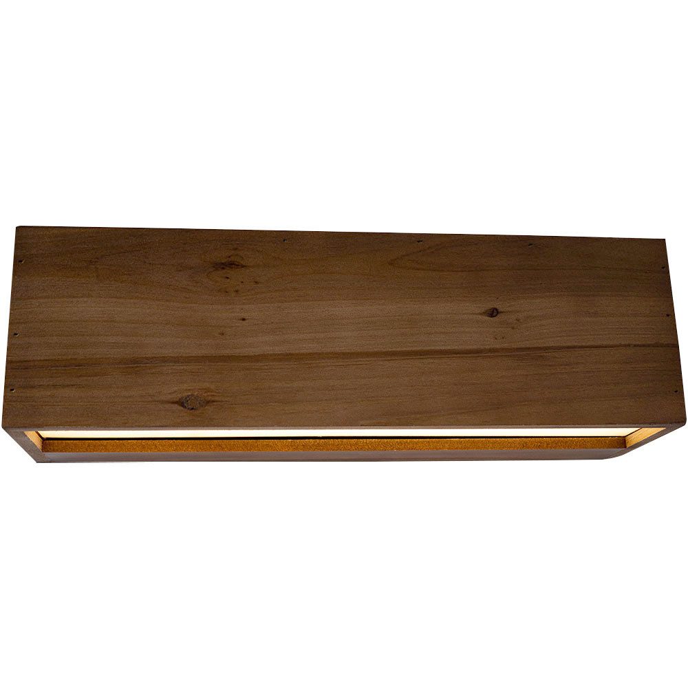 GLOBO LIGHTING LED Wandleuchte, LED-Leuchtmittel fest verbaut, Warmweiß, Wandleuchte Wandlampe Holzleuchte Designleuchte