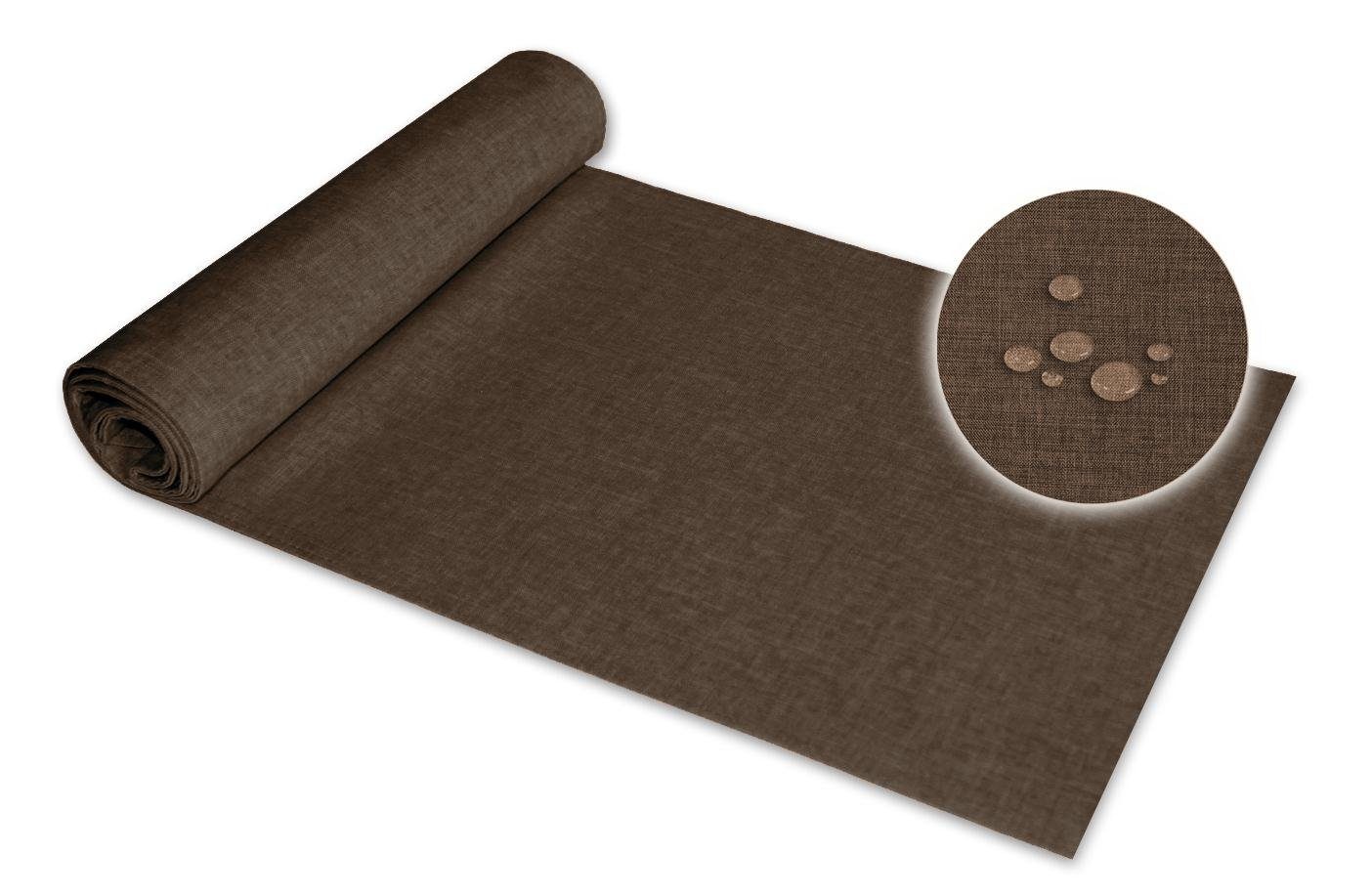 Haus und Deko Tischläufer Tischläufer rechteckig Leinenoptik beschichtet (1 günstig online kaufen