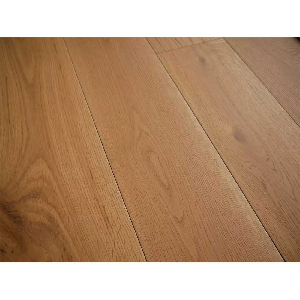 Woodstore24 Паркет Rustikale Eiche Landhausdiele Boden - gebürstet & geölt, Bodenbelag Klicksystem, UV-gehärtetes Naturöl & angenehme Haptik, Natürliche Landhausoptik mit geölter Oberfläche, braun, 2,888 m²/Paket, L 190cm x B 19cm x D 1,4cm