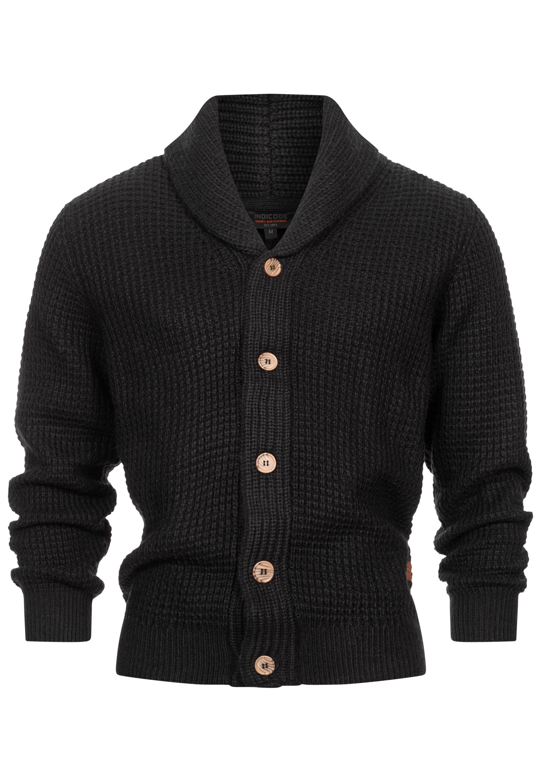 Indicode Strickjacke Herren INBrandox Herrenstrickjacke günstig online kaufen