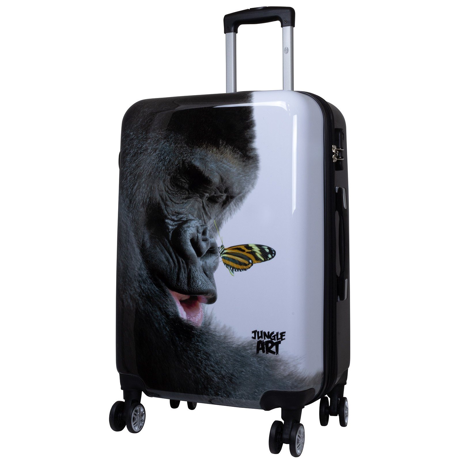 Trendyshop365 Hartschalen-Trolley Gorilla, bunter Koffer mit günstig online kaufen