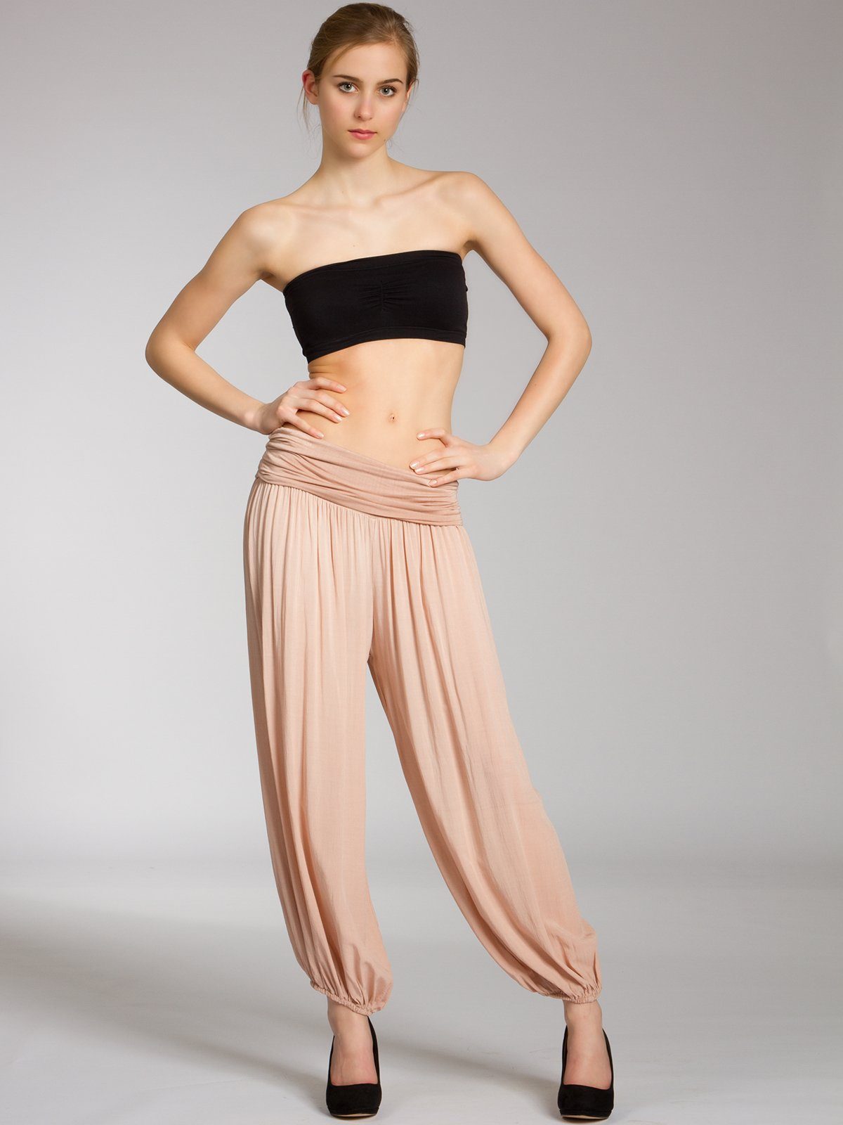 Caspar Stoffhose KHS035 leichte Damen Sommer günstig online kaufen