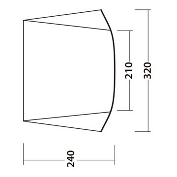 Outwell Vorzelt Vordach Touring Canopy Schwarz & Grau, (1 tlg)