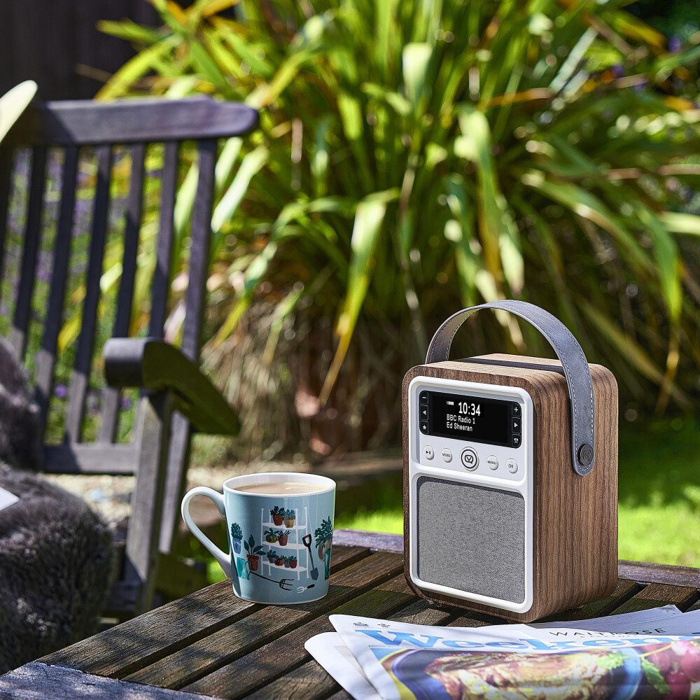 VQ VQ Monty DAB/DAB+ Digitalradio mit UKW, Bluetooth, Wecker, USB – Braun Digitalradio (DAB)