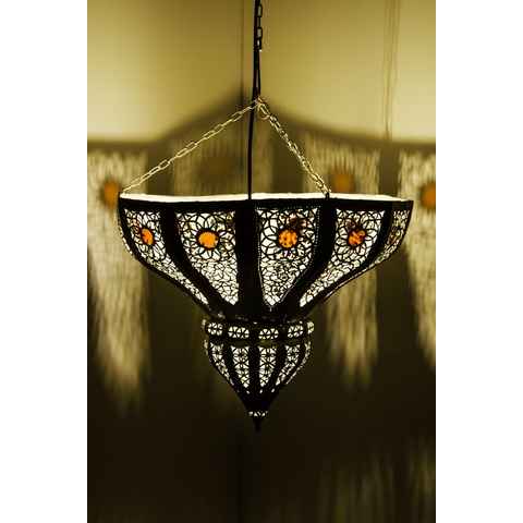 Marrakesch Orient & Mediterran Interior Deckenleuchte Orientalische Lampe Pendelleuchte Cal 45cm, ohne Leuchtmittel, Handarbeit