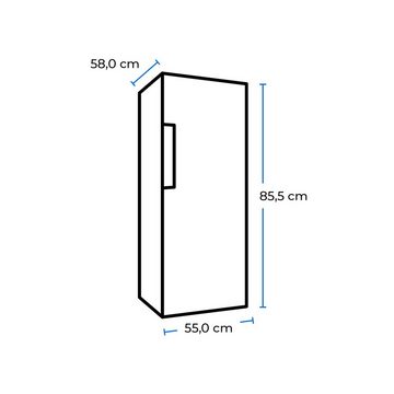 exquisit Kühlschrank KS117-3-040E weiss, 85 cm hoch, 48 cm breit, platzsparend und effizient, ideal für den kleinen Haushalt