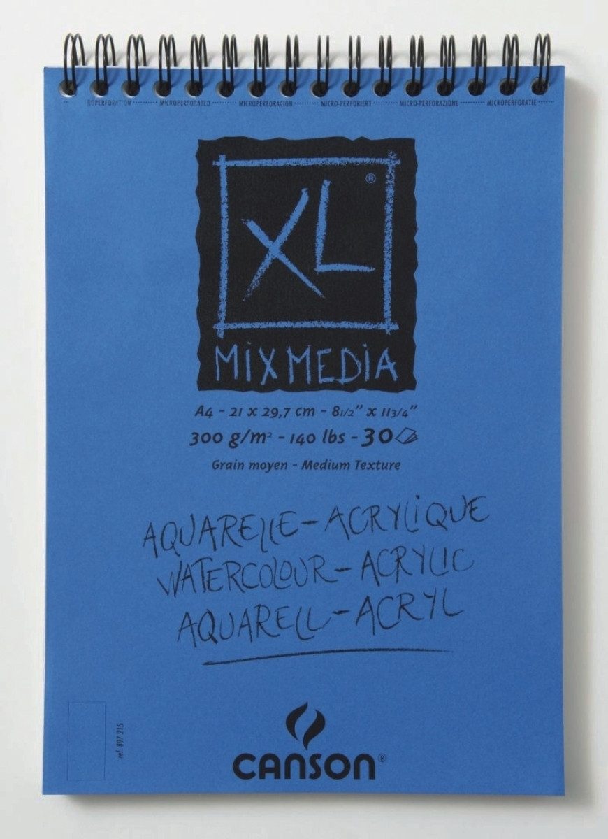 canson Zeichenpapier Spiralblock MixMedia A3 300g/qm 30 Blatt