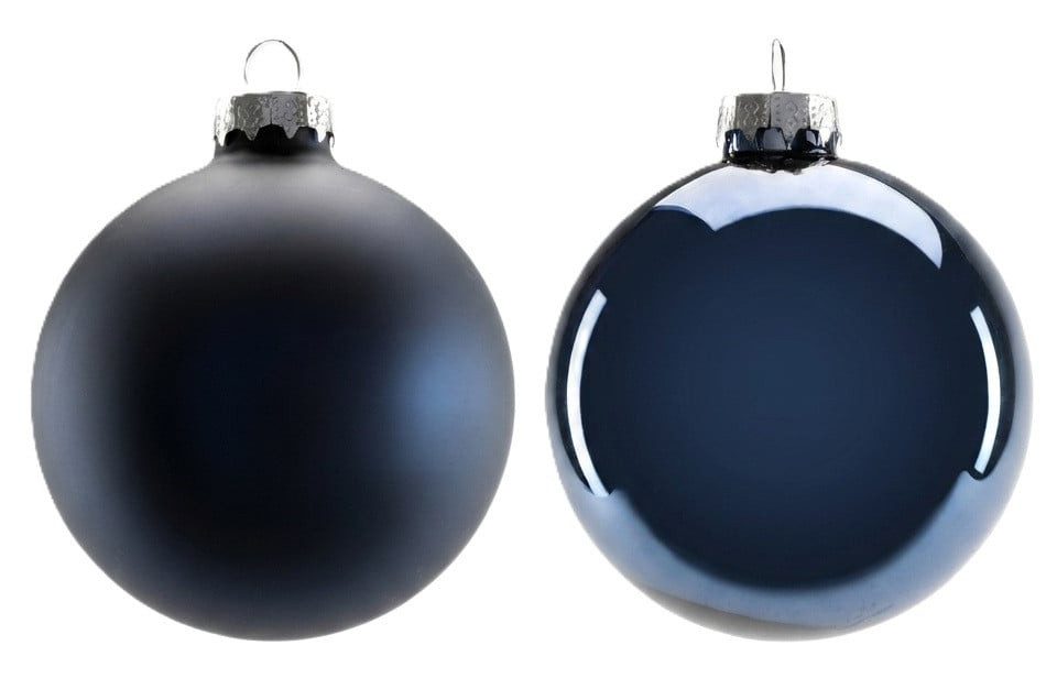 Christbaumschmuck TrendLine Weihnachtskugeln aus Glas Ø 8 cm