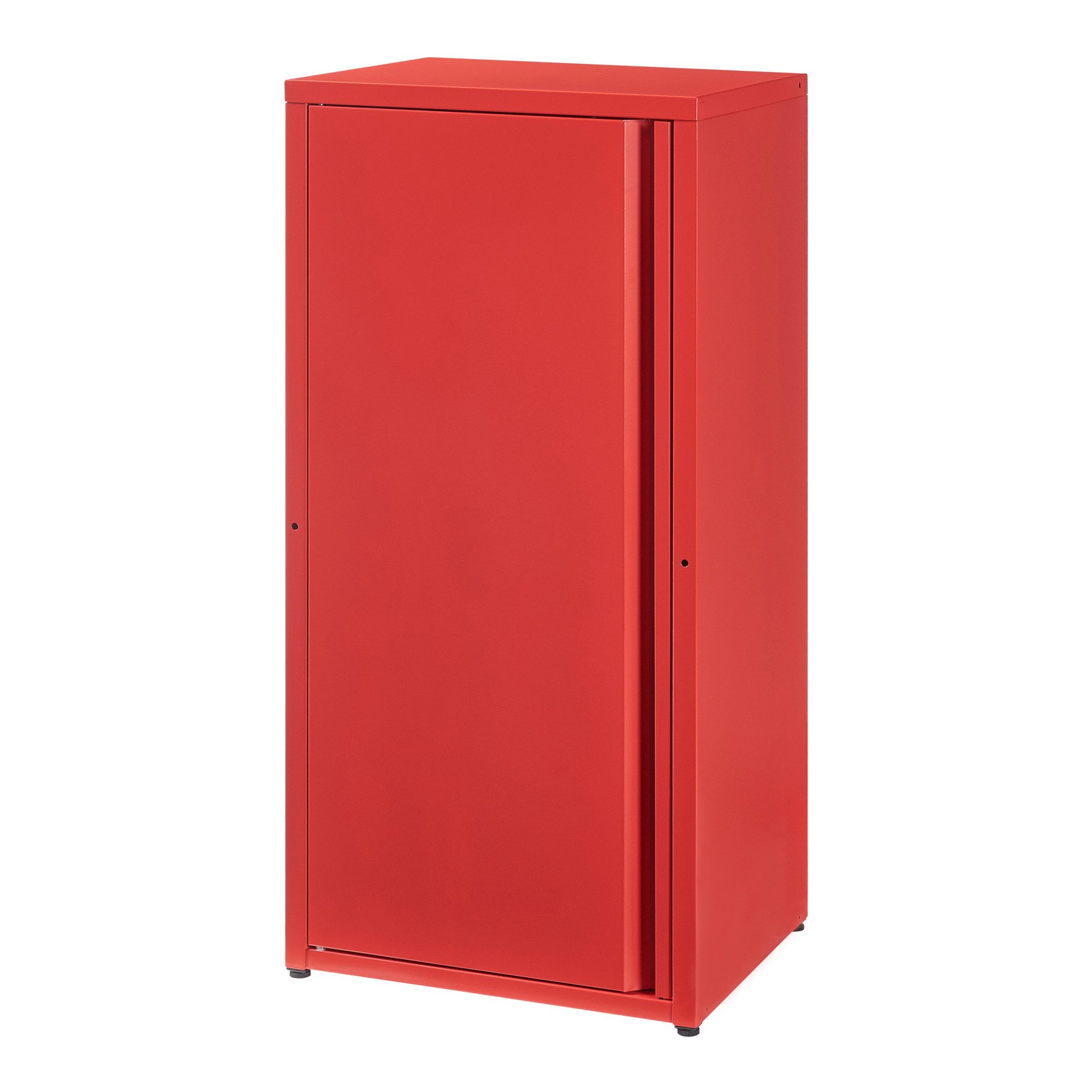 en.casa Mehrzweckschrank »Burlöv« mit 1 Tür und 2 Ablagen 88x40x35 cm Rot