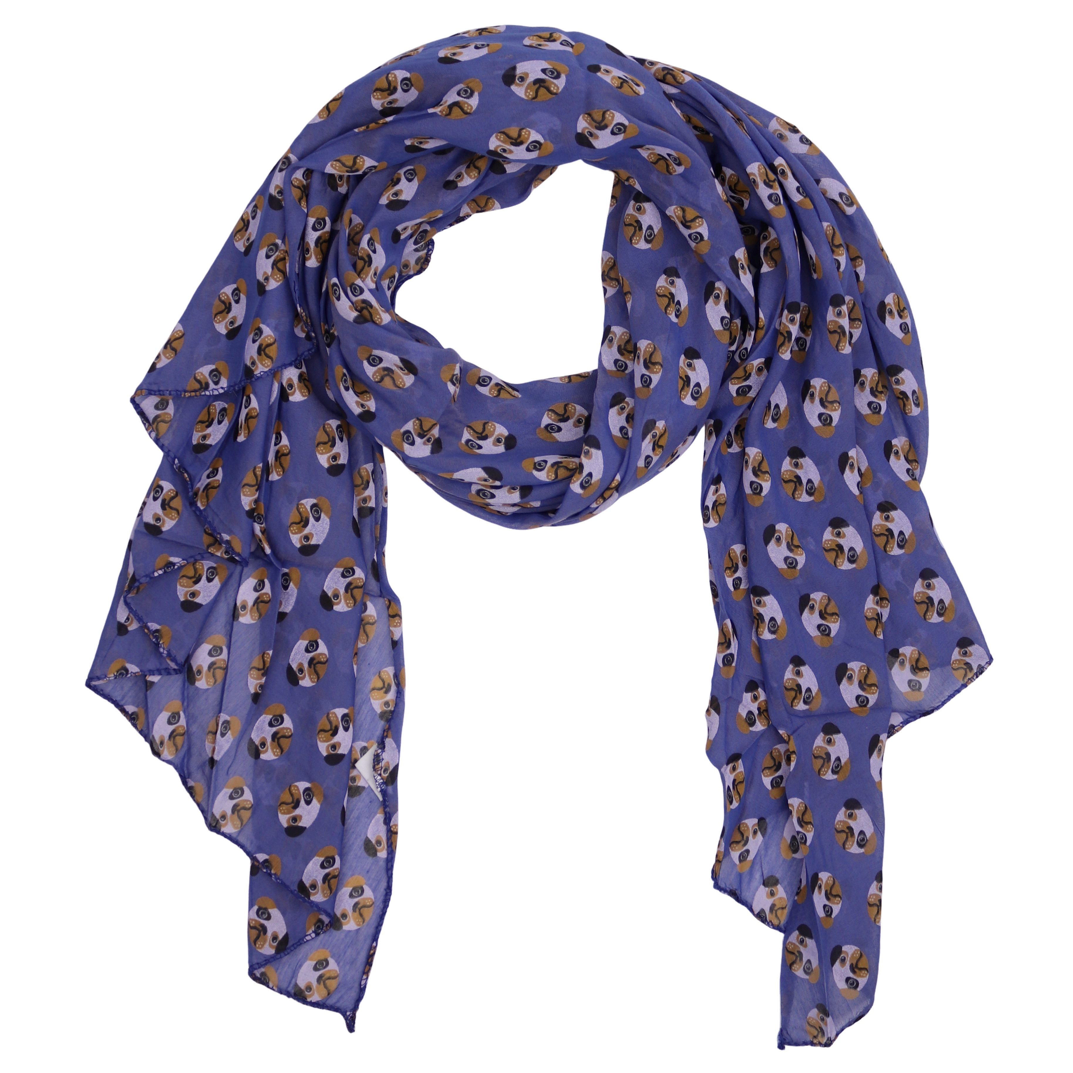 Modeschal Asymmetrischer Schal, Made in Italy 20% Seide 80% Baumwolle