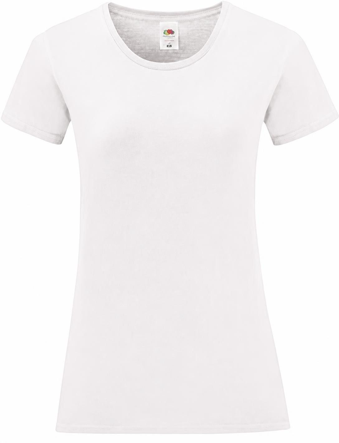 Fruit of the Loom Rundhalsshirt Damen Iconic T, 100% gekämmte, ringgesponnene Baumwolle