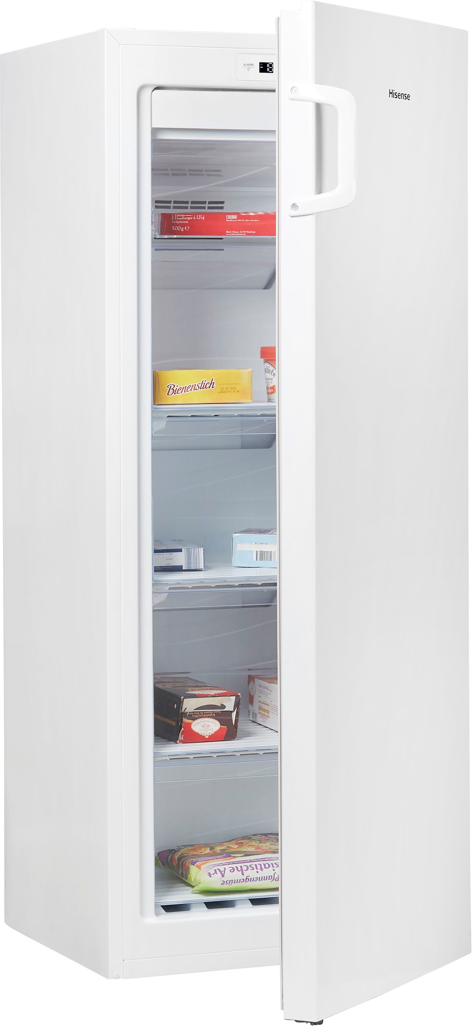 Hisense Gefrierschrank NoFrost FV191N4AW2, 143,4 cm hoch, 55 cm breit, LED-Display & NoFrost - nie wieder abtauen!