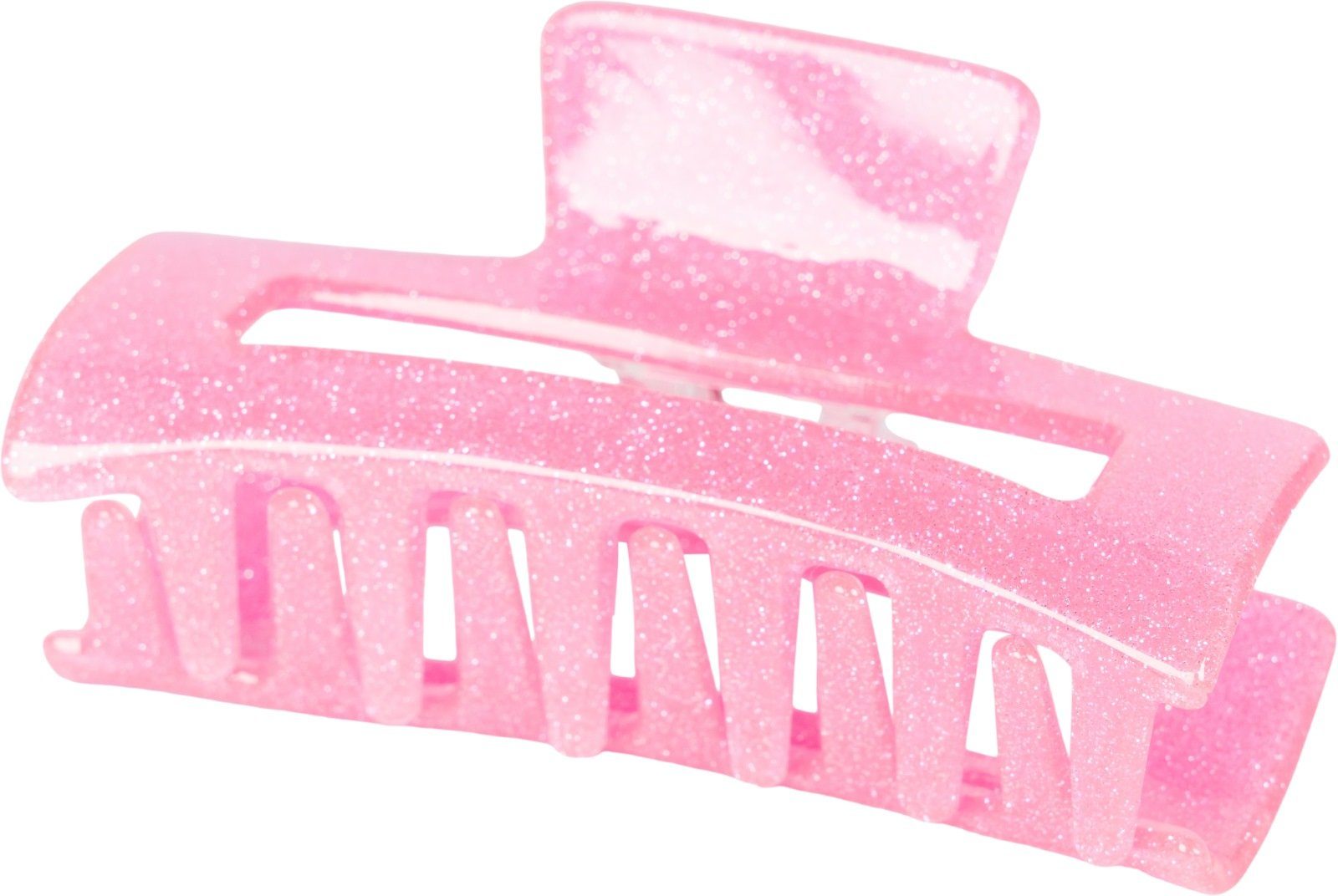 styleBREAKER Haarklammer, 1-tlg., Haarklammer Glitzer Kunststoff Rosa | Haarspangen
