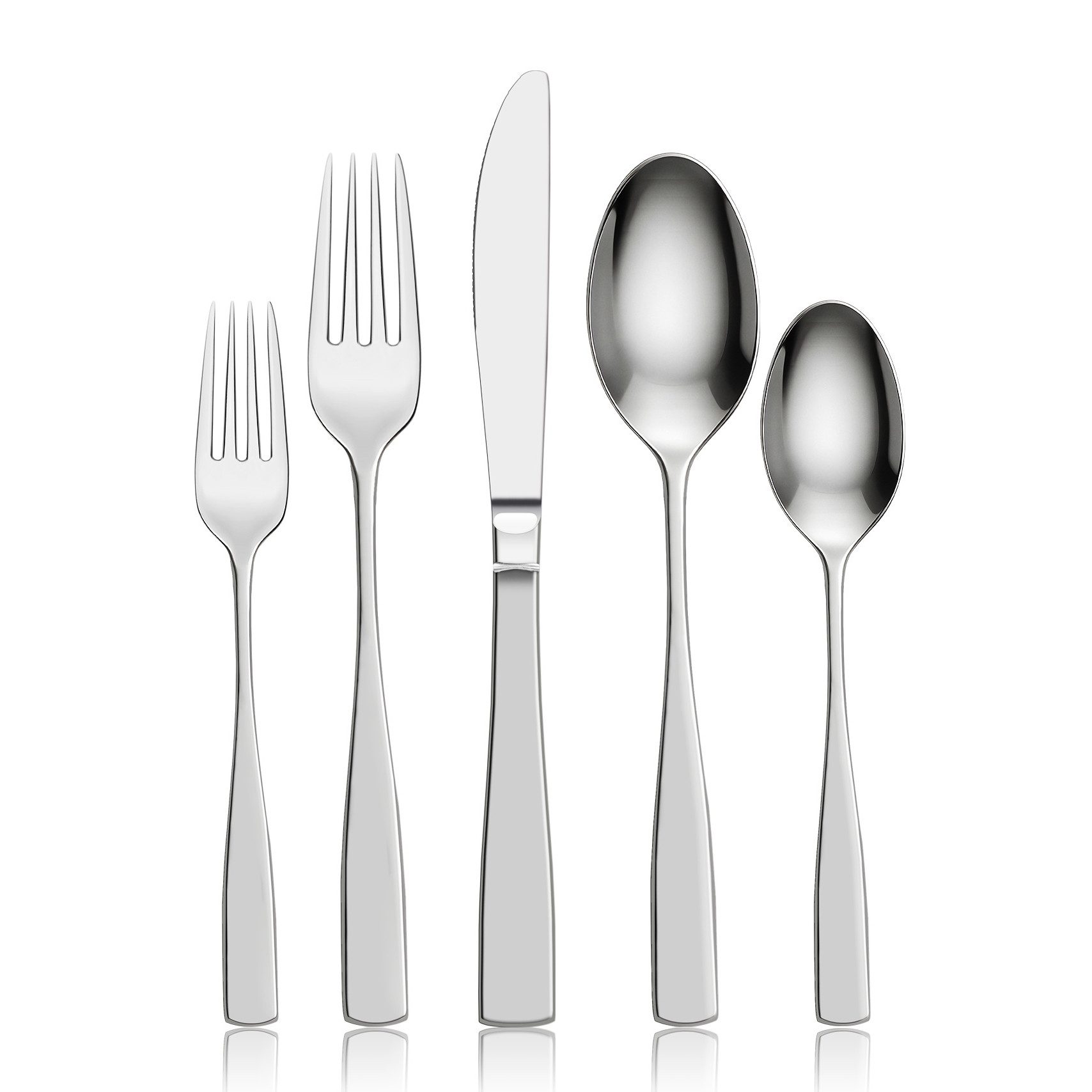 ElitVita Besteck-Set Edelstahl, Spülmaschinenfest (30-tlg), 6 Personen, 30 teiliges Besteckset für Weihnachtsfeier Restaurant Hotel