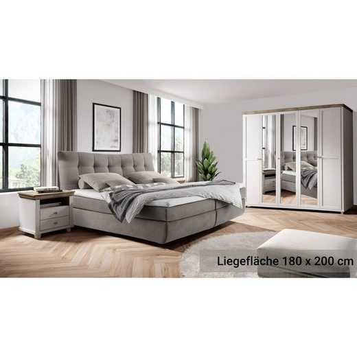 Lomadox Schlafzimmer-Set »EPSOM-83«, (Spar-Set, 4-St), komplett inkl