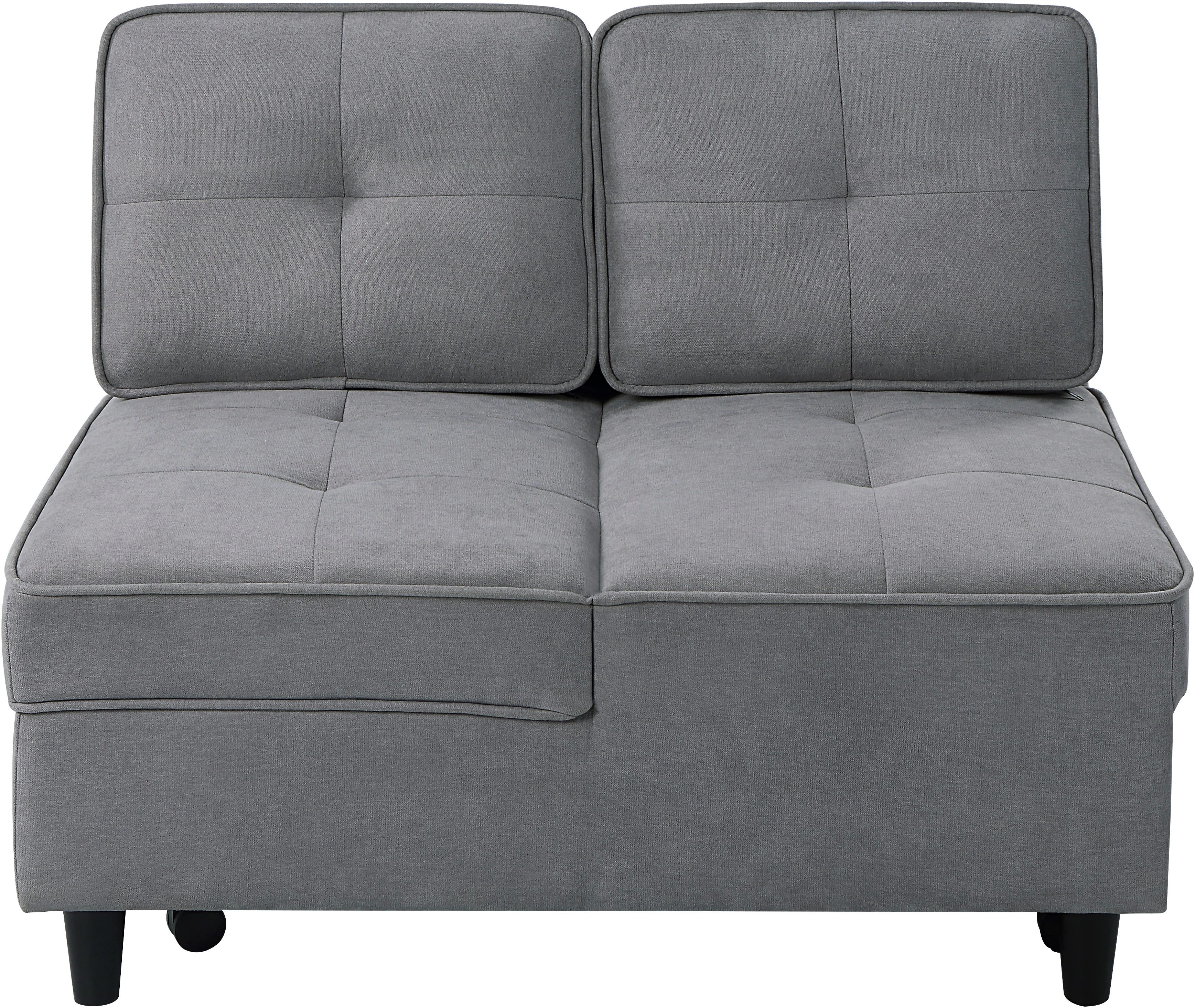 ATLANTIC home collection Schlafsofa Freddy, wandelbar zum Loungesessel, Relaxliege und Gästebett, inkl. Kissen