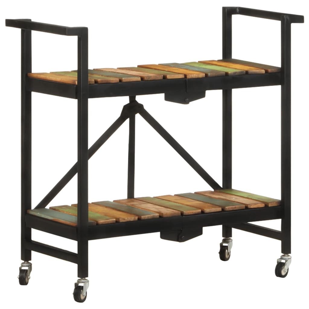 vidaXL Küchenwagen Küchenwagen 87x36x81 cm Altholz Massiv