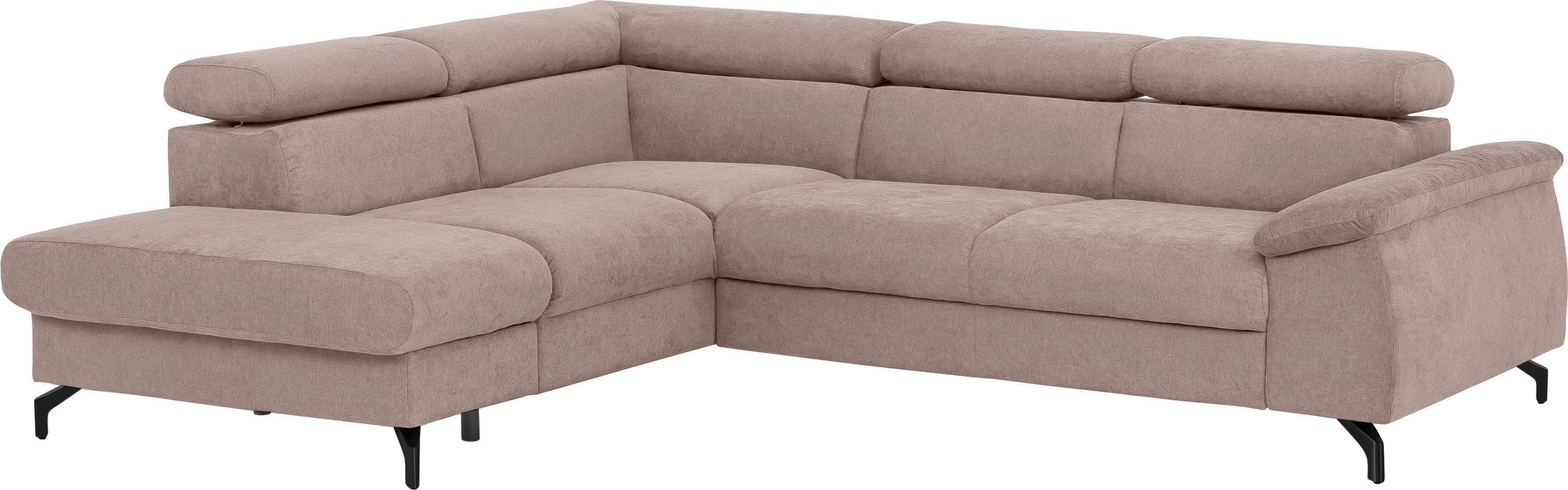 COTTA Ecksofa Komaris L-Form, mit Kopfteilverstellung, günstig online kaufen