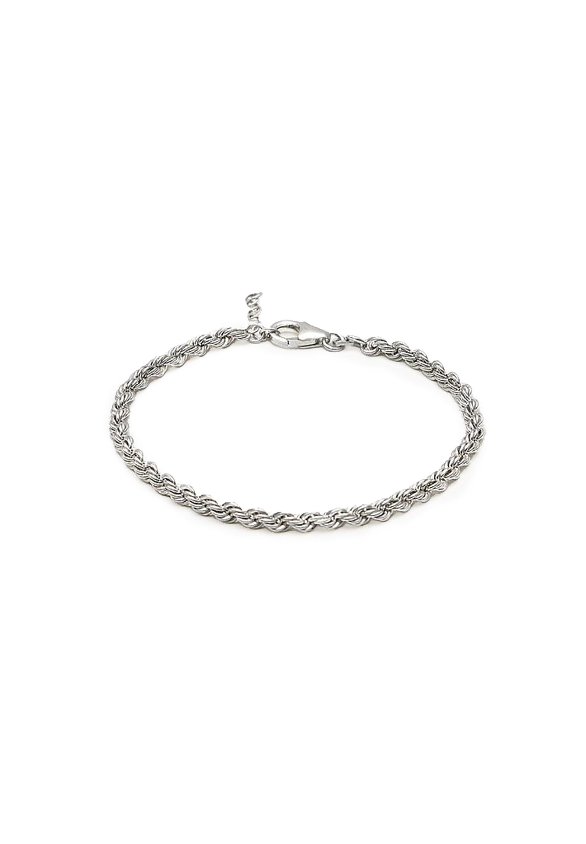 Stilnest Gliederarmband Kordel 925 Sterling Silber