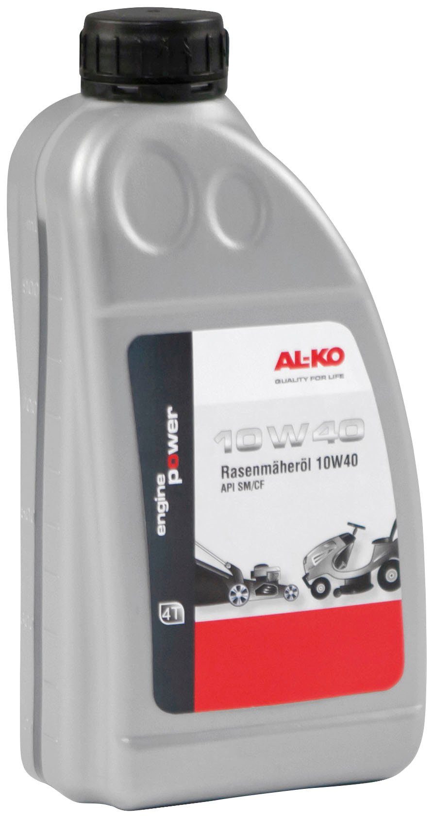 AL-KO Universalöl 4-Takt Rasenmäheröl 10W40, 1 Liter Hochleistungsmotoröl