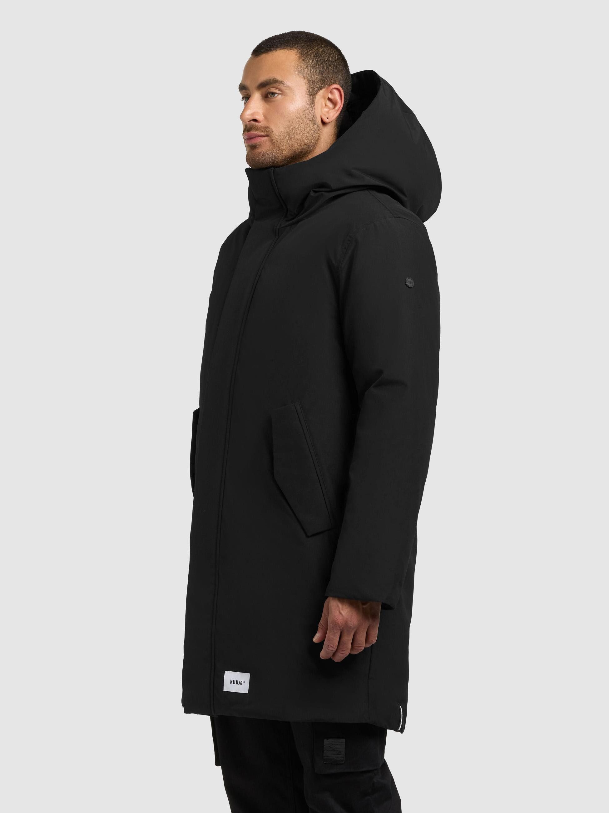 khujo Wintermantel Fogg Langer Herren Mantel mit magnetischen Details günstig online kaufen