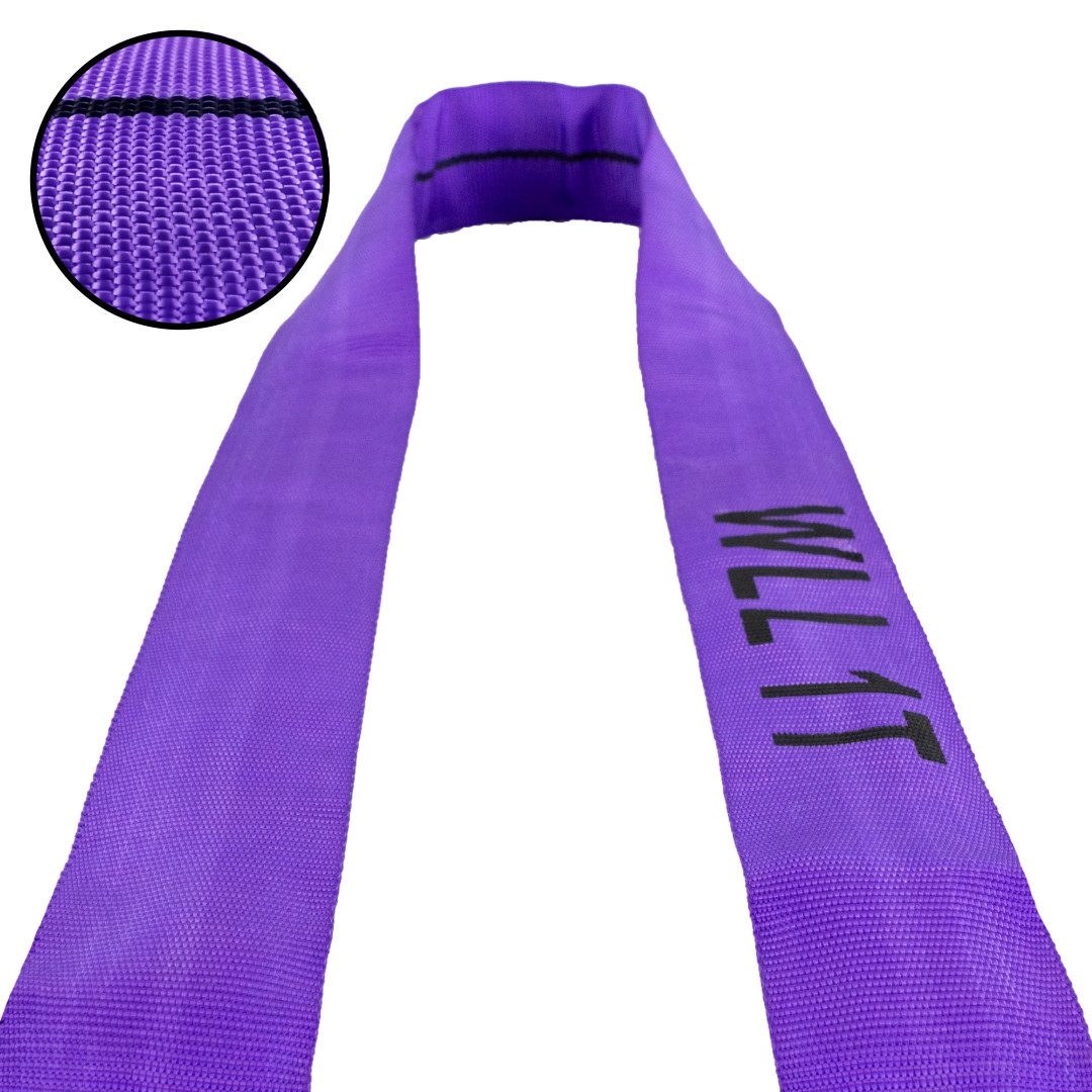 Zurrgurt Rundschlinge rund, 1000 kg, 1 m, Hebeschlinge, lila