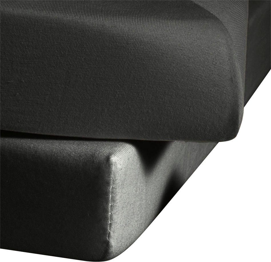 fleuresse Betttuch Colours, Mako-Satin, Gummizug: ohne, günstig online kaufen
