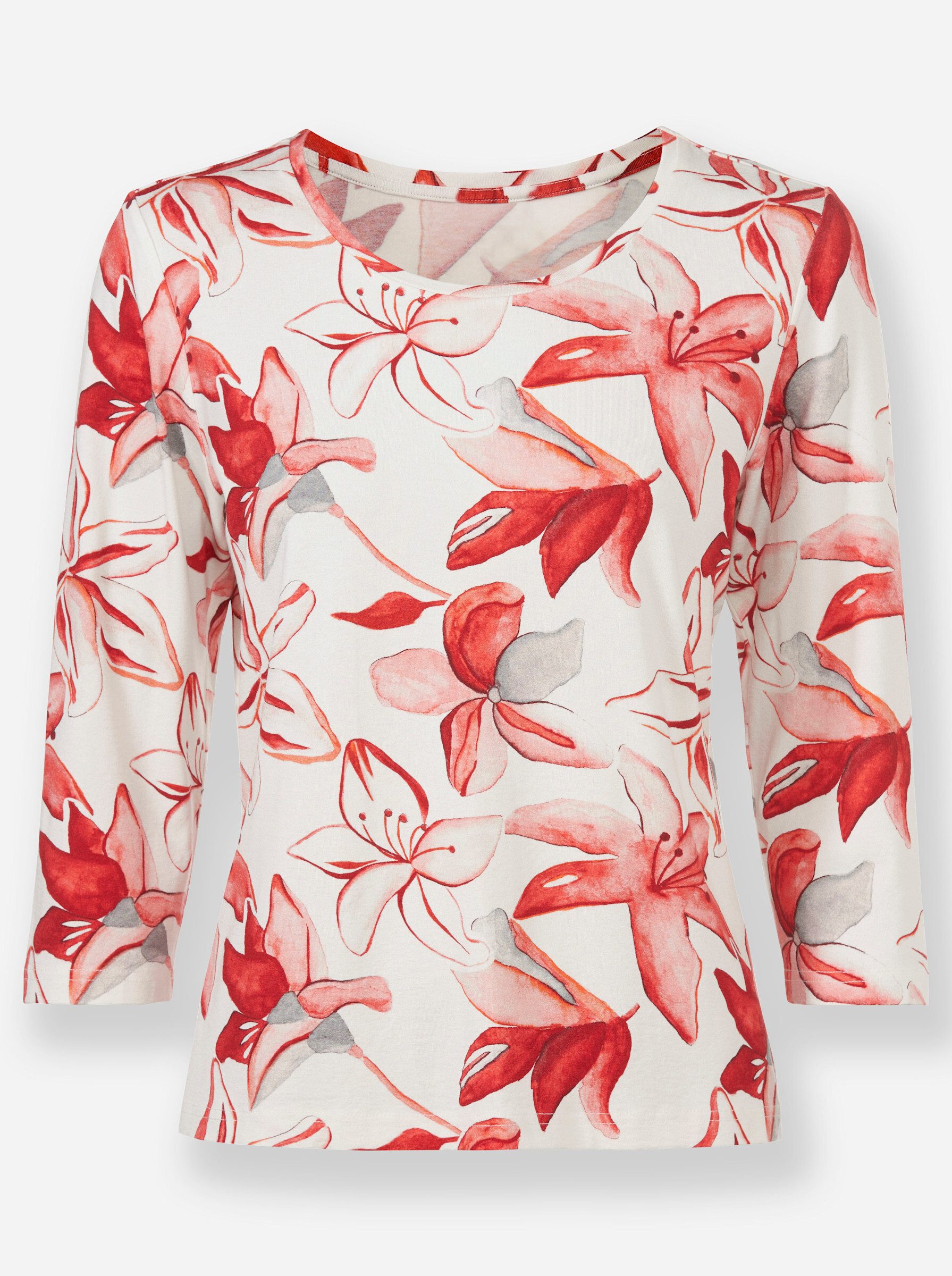 T-Shirt Print-Shirt 3/4-Arm
