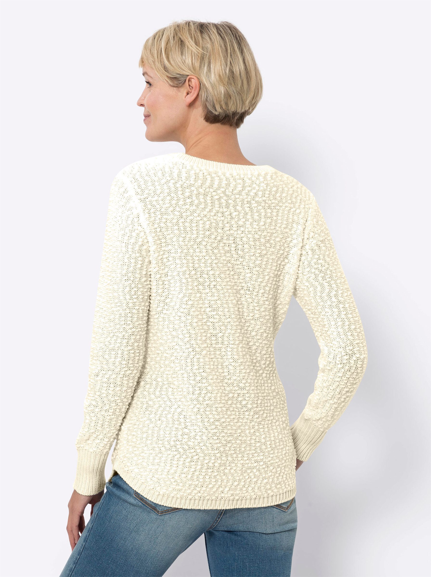 Sieh an! Strickpullover Rundhalspullover günstig online kaufen