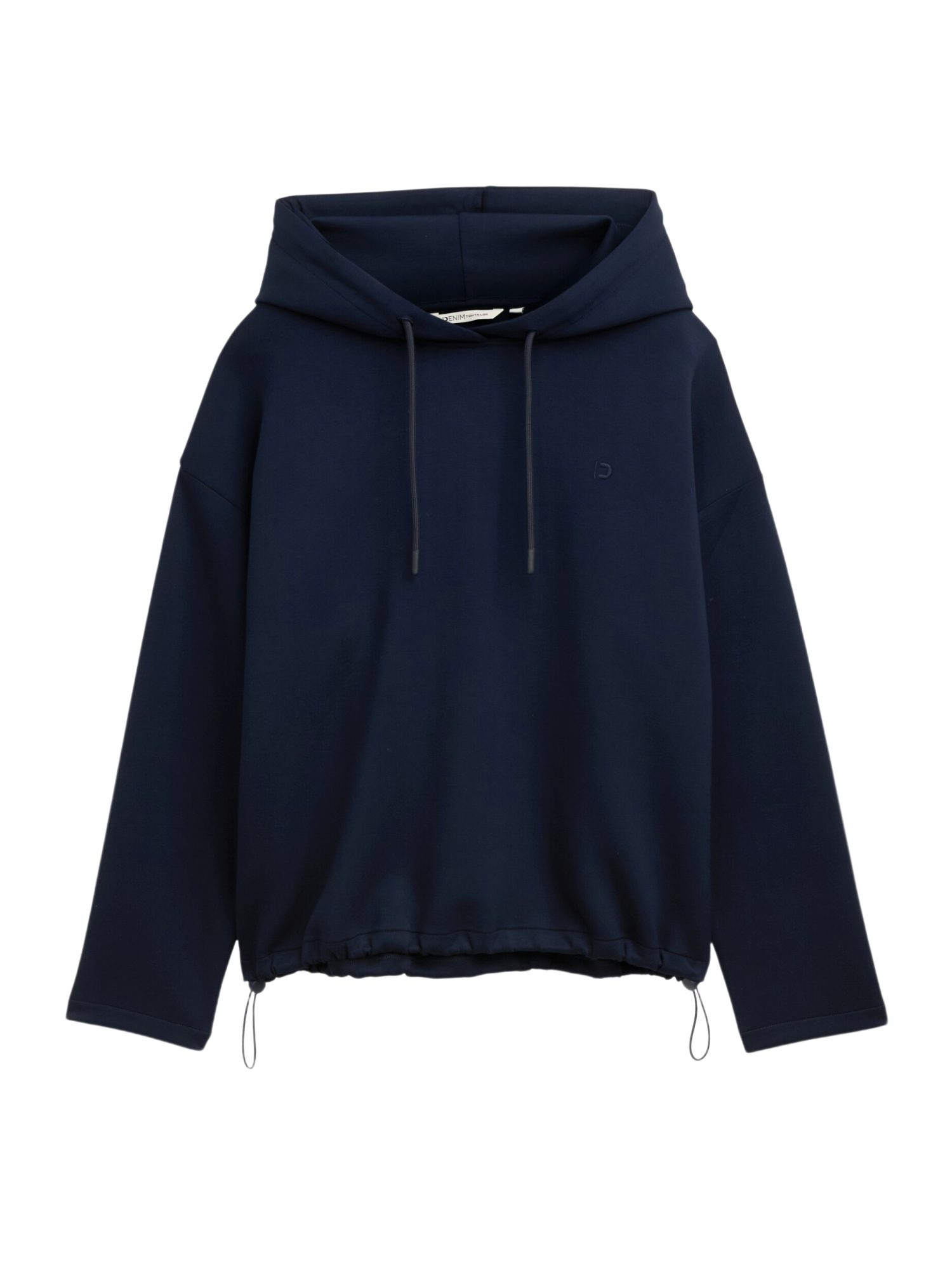 TOM TAILOR Denim Hoodie H blau,Freizeit,Polyester,Unifarben,Stehkragen,Lang,Loose Fit