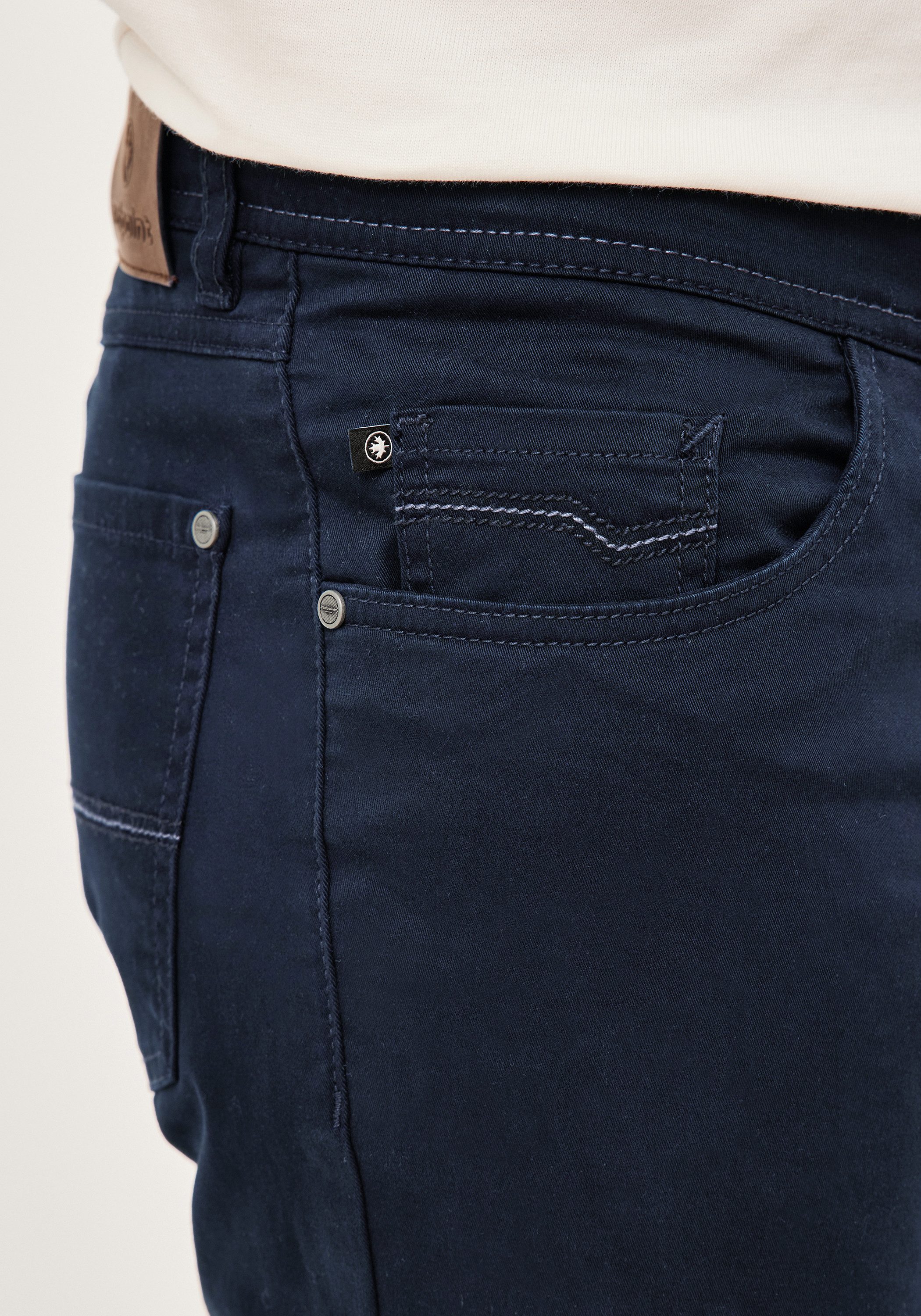 Redpoint Stoffhose MONTREAL Regular Fit 5-Pocket Hose mit elastischem Bund – Bild 5 von 5