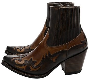 Sendra Boots 16598 Braun Stiefelette Rahmengenähte Damen Wersternstiefelette