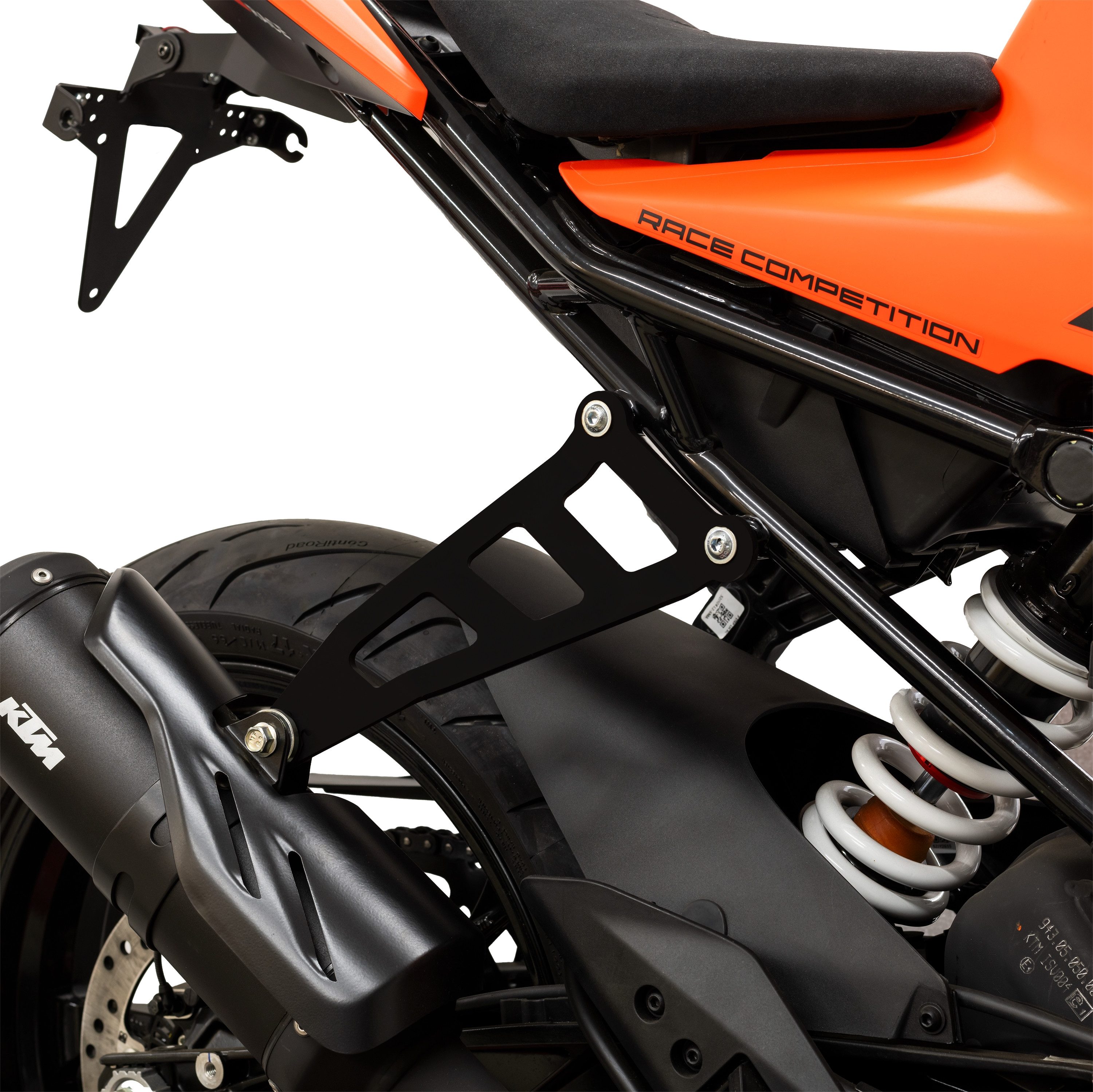Multitool Auspuffhalter für KTM RC 390 schwarz
