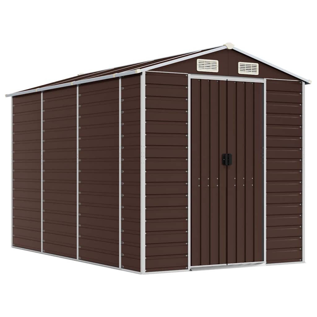 vidaXL Gartenhaus Gartenhaus Braun 191 x 300 x 198 cm Verzinkter Stahl