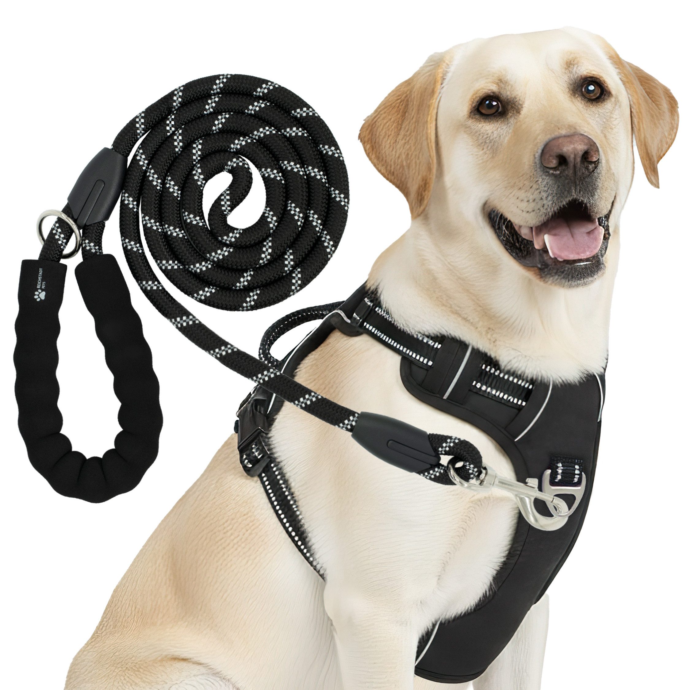 Reichstadt Hunde-Geschirr RS Pets Hundegeschirr & Leinen Set 25RSP083-4, Polyester, atmungsaktives Netzgewebe und robuster Oxford-Stoff