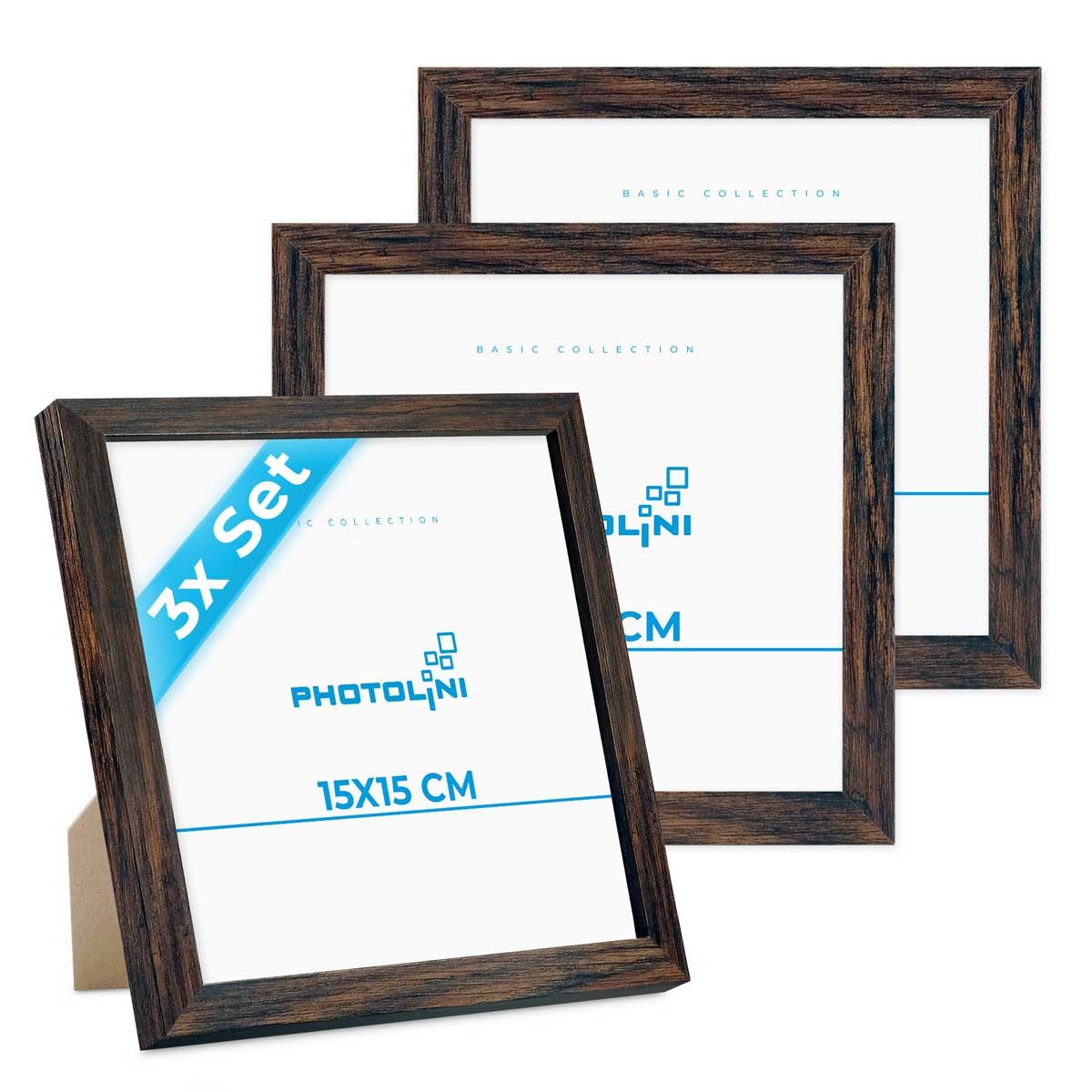 PHOTOLINI Bilderrahmen 3er Set, stabiles MDF-Holz, günstig online kaufen