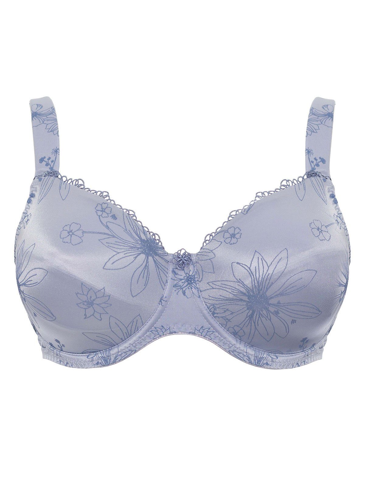 Ulla Dessous Bügel-BH mit (Stück, Viola BH Bügel 1-tlg) taubenblau 