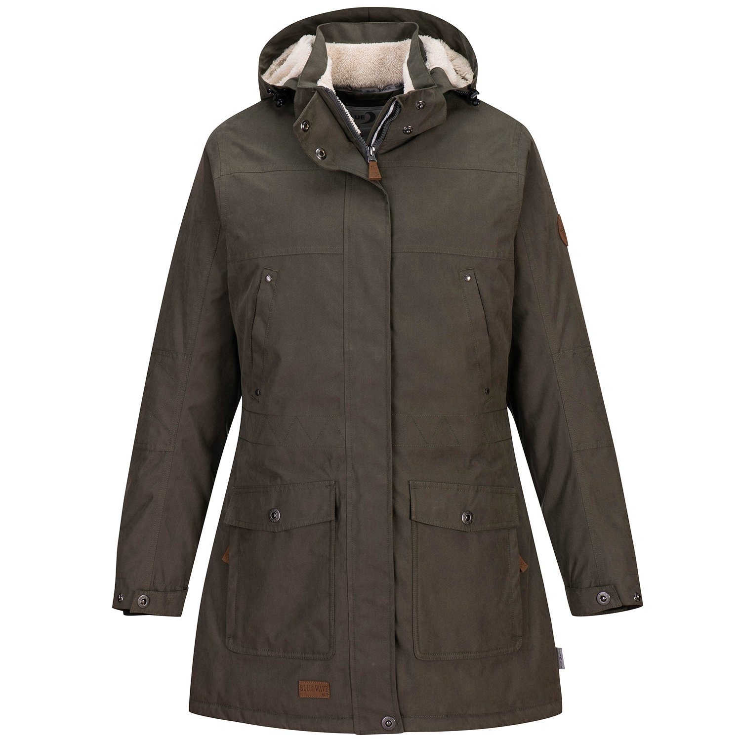 Blue Wave Parka Damen Funktionsparka Outdoor-Jacke Anke mit Fleece-Rücken u günstig online kaufen