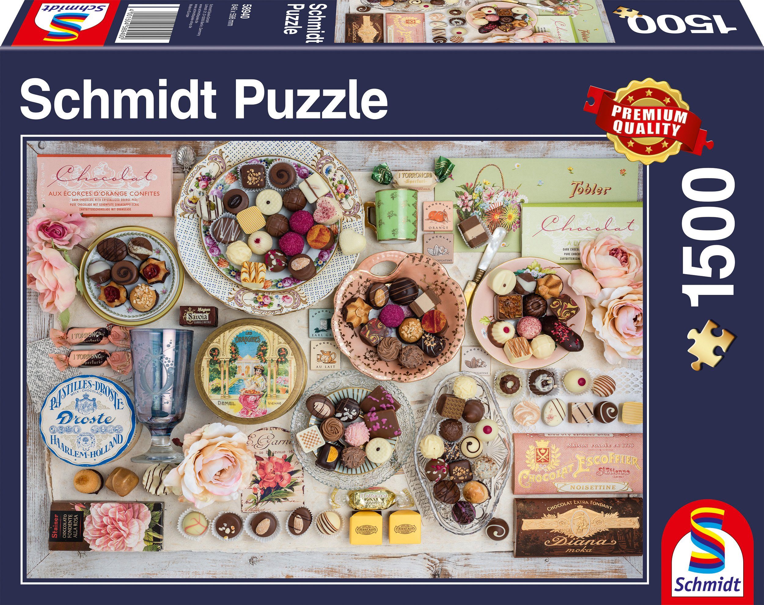 Image of Schmidt Spiele Puzzle »Nostalgie-Schokoladen«, 1500 Puzzleteile