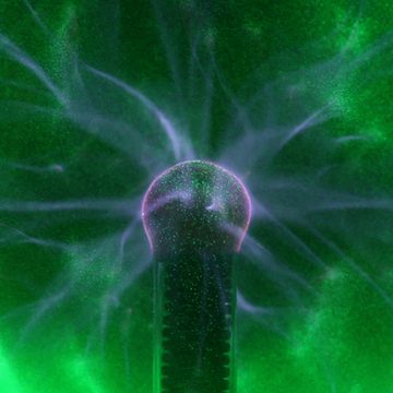 SATISFIRE LED Dekolicht Plasmakugel Plasmaball magisch zuckend Blitz-Show Automatik grün, grün