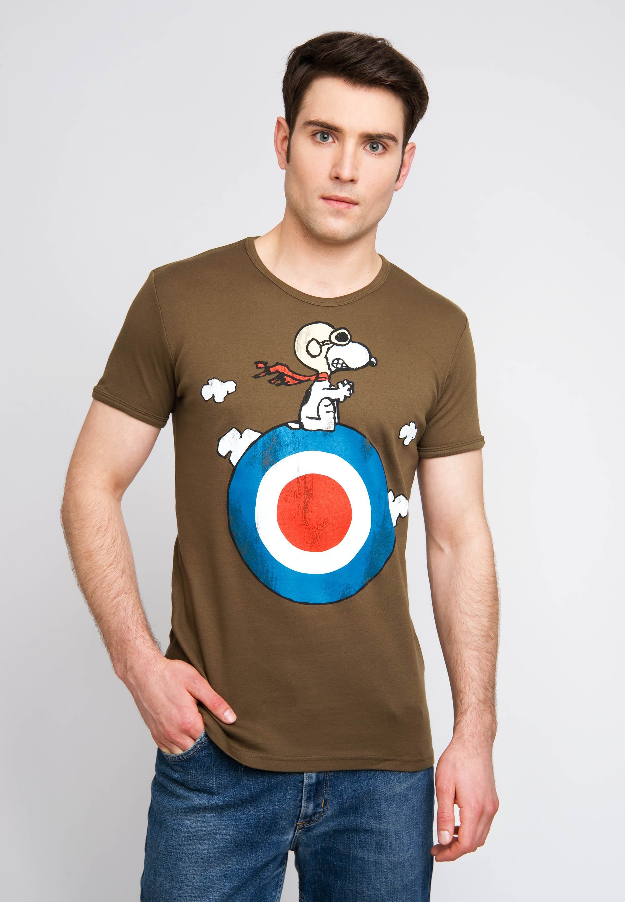 LOGOSHIRT T-Shirt mit Snoopy-Print bunt