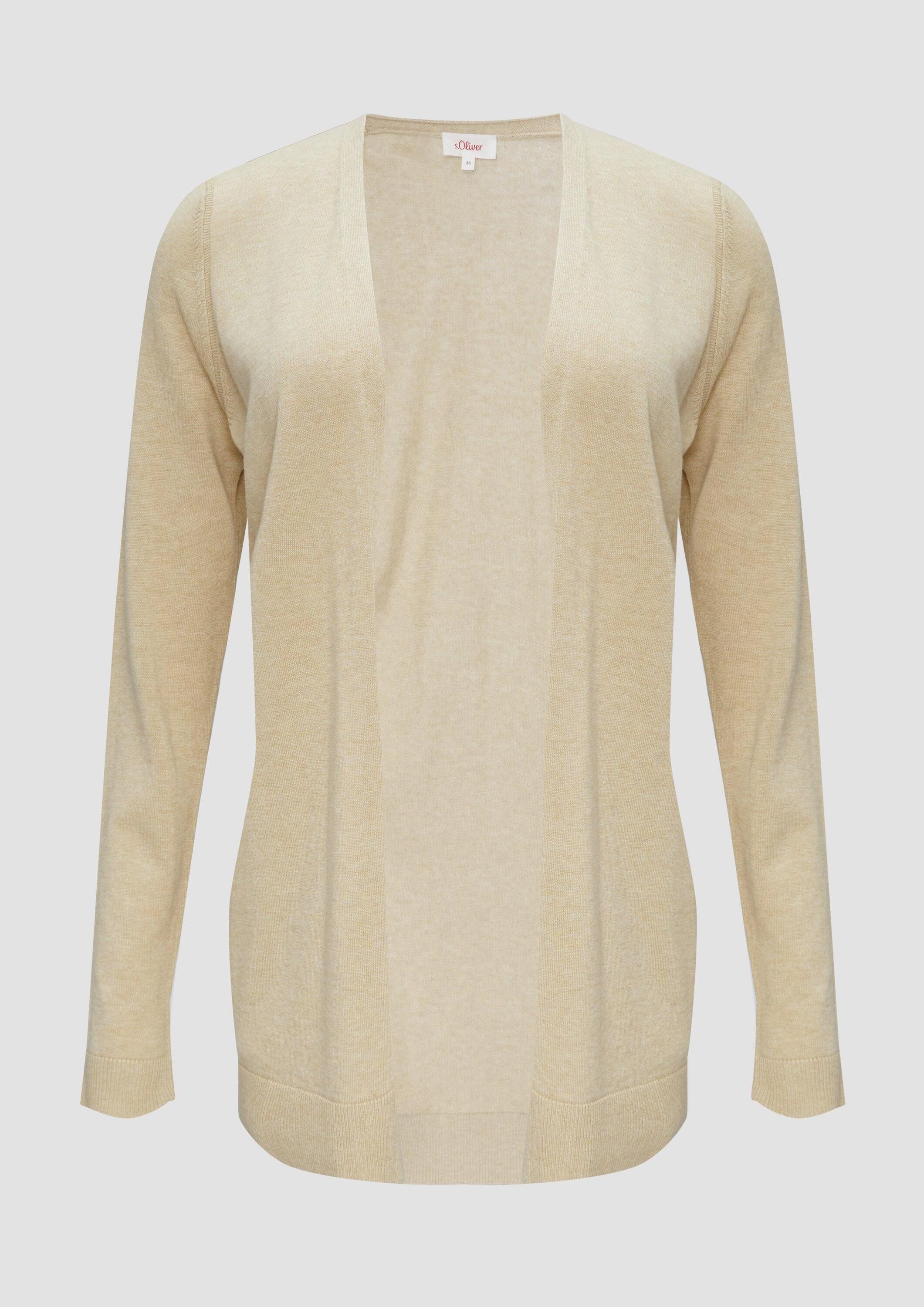 s.Oliver Cardigan Strickjacke Cardigan aus Viskose-Baumwollmix