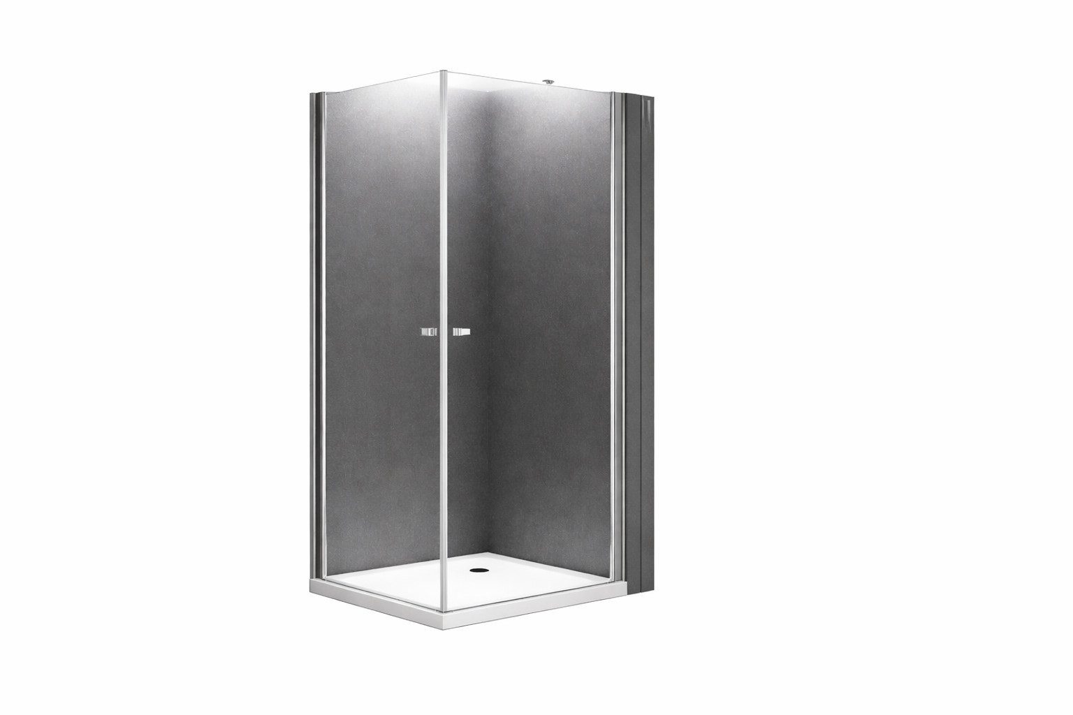 BuyLando.Shop Eckdusche Glaswerk Westfalen - Sofia 100x100x195cm Eck Duschkabine inkl DT, BxT: 100x100 cm, Glas, Standard, inkl. Duschtasse