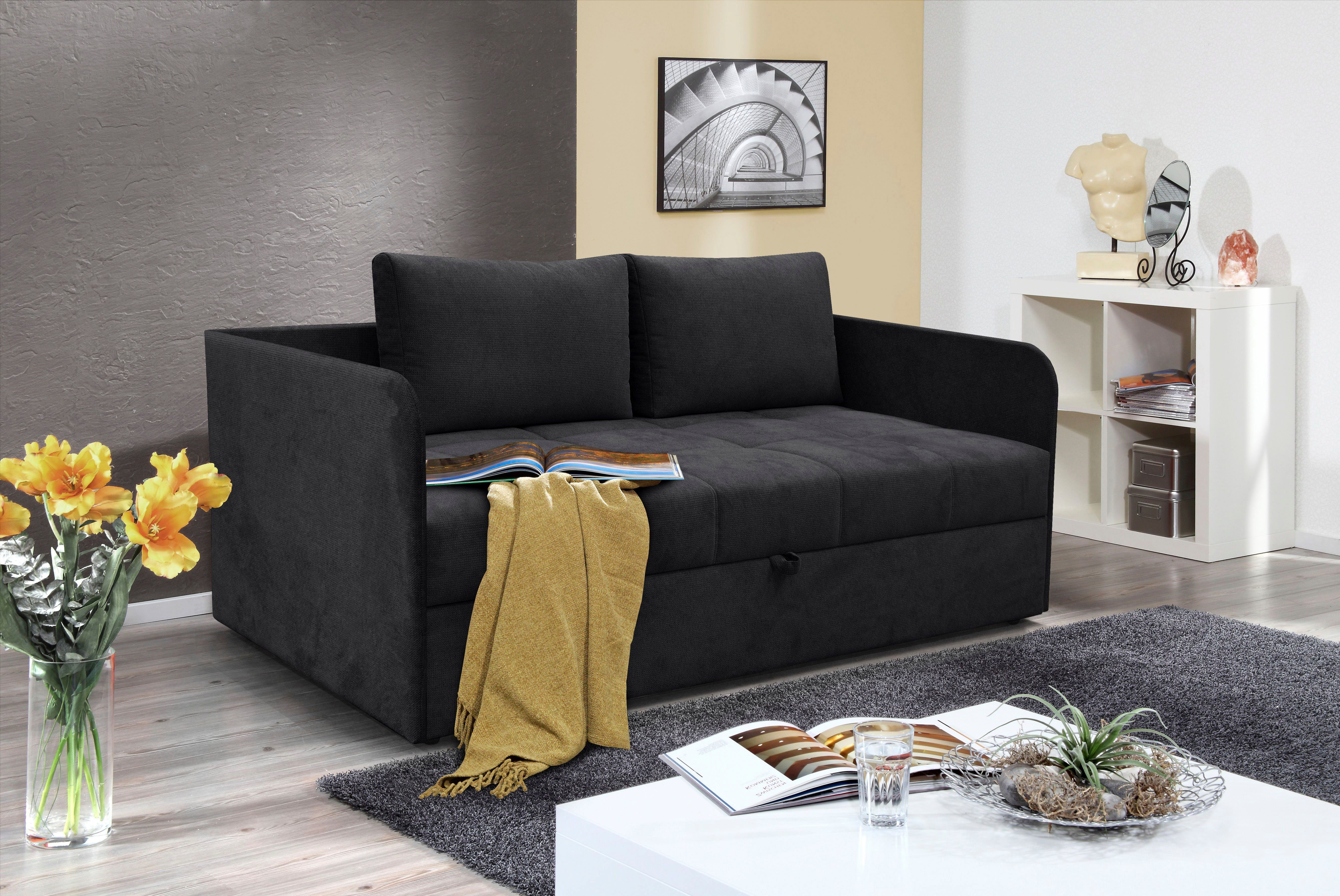 alina Schlafsofa Marla, inkl. Stauraum und 2 Rückenkissen