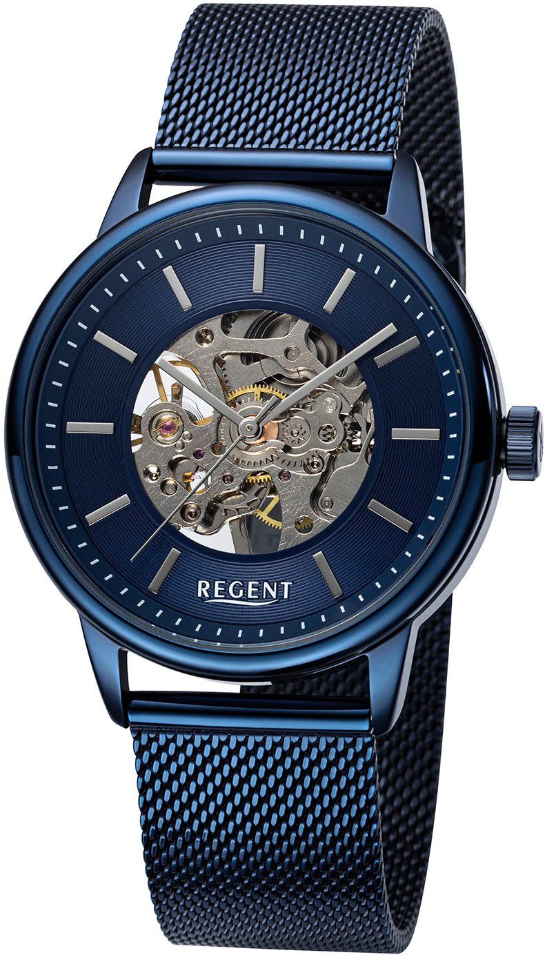 Regent Mechanische Uhr blau