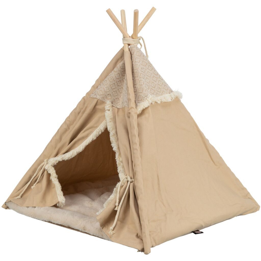 TRIXIE Tierhöhle Tipi Boho - beige - 55 × 65 × 55 cm